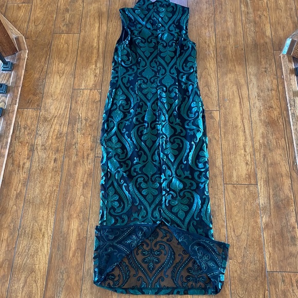 Emerald and Black Ammo Dress - Picture 4 of 4